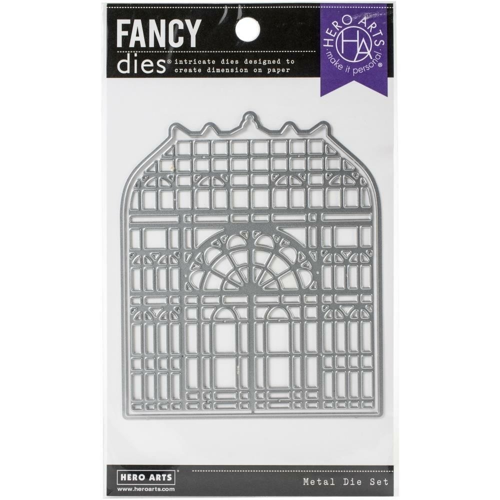 New Hero Arts VICTORIAN GREENHOUSE Steel Fancy Die with Frame Cutting